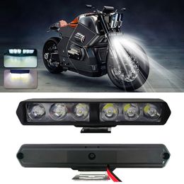 Nieuwe 6led motorfietskoplamp Drl Flash extra lamp Hoge helderheid Voertuig elektrische scooters Gemodificeerde Arws
