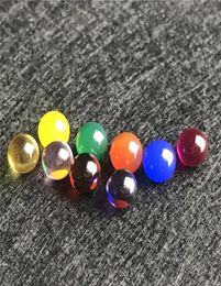 Nouvelles boules d'insertion de perles Terp de 6mm avec diamant de Jade rubis perles Terp colorées pour Banger à Quartz à dessus plat Nail3946697