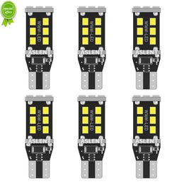 NIEUW 6PCS 1400LM T15 LED LAMP LICHT W16W LED CANBUS NO FOUT 2835 15SMD 912 921 BOLB AUTO BACK -UP Auto lamp 6000K Geel