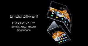 Nieuwe 7,8-inch opvouwbare smartphone Qualcomm 865 5G 180 graden verstelbaar flexibel display Smartphone ROYOLE WaterOS Quad-camera 64MP Dual Surround Sound-luidsprekers