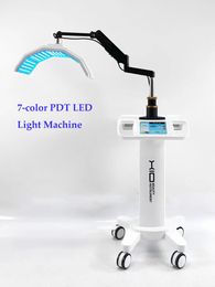 NUEVO 7 Color Led Photon Light Therapy Machine Aprobación CE PDT Lámpara de luz roja Tratamiento del acné