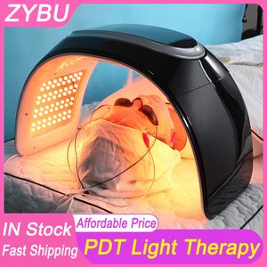 Nueva máquina de terapia de luz facial led PDT LED de 7 colores con terapia EMS facial SPA Cuidado de la piel máscara facial led terapia de luz para el acné