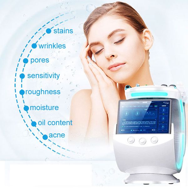 Nouveau 7 en 1 Microdermabrasion de nettoyage en profondeur Oxygène Hydro Peleling Facial Machine Hydre Aqua Diamond Jet Peel