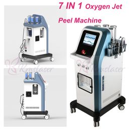 Nieuwe 7 in 1 Israël Technologie 8 Bar Oxygen Jet Peel Water Dermabrasie Gezicht Microcurrent Hydradermabrasion Oxgen Injector Spa Machine