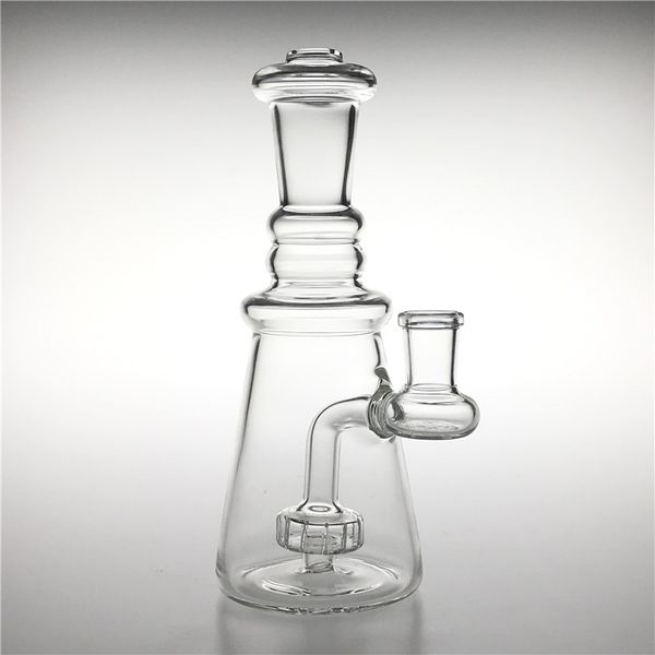 Bongs de agua de vidrio de 7 pulgadas 14 mm Cachimba femenina Gruesa Pyrex Heady Beaker Bong Dab Rig Pipes Accesorios para fumar