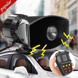 NIEUW 7-Sound Loud Car Warning Alarm Police Fire Siren Air Bugle Pa Spreker 12V Siren Air Horn Megaphone Car Horn 110DB