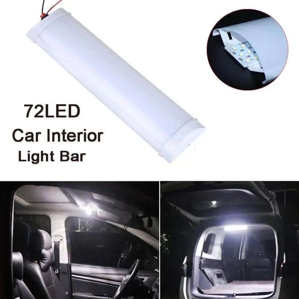 Nouveau 72LED 12V-80V plafonnier RV intérieur remorque bateau Cargo camping-car lampe LED lumières pour voiture accessoires Van voiture lumière Led