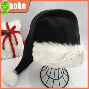 Nuevo gorro largo de felpa de 75cm para Navidad, disfraz de Cosplay, gorro de Papá Noel para regalo de adulto, decoración navideña de Año Nuevo 2023