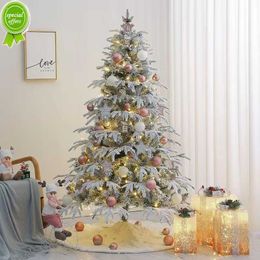 Nueva falda de árbol de Navidad de 78/90/122cm alfombra de piel sintética copo de nieve alfombra de felpa blanca hogar árbol de Navidad decoración de Año Nuevo delantal de Navidad Ornam