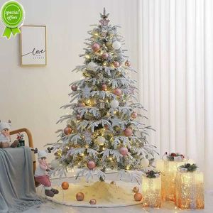 Nieuwe 78/90/122cm Kerstboomrok Faux bont Tapijt Sneeuwvlok Witte pluche Mat Home Kerstboom Nieuwjaar Decoratie Noel schort Ornam