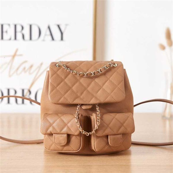 Nuevo 7a Top Designer As3860 Bolsas 23P Duma Mochila 2024 Piel de oveja Mochila errante Moda Clásico Bolso de cuero genuino de las mujeres de alta calidad de lujo por encargo