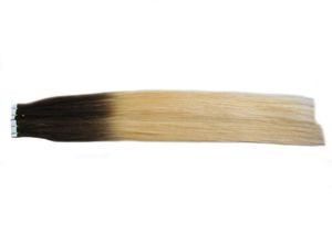 NEU 7A unbehandeltes Haar, silberfarben, Ombre, 100 g, 40 Stück, T2613-Klebeband für Hauteinschlagverlängerungen, selbstklebendes Verlängerungsband in Ombre 7650370