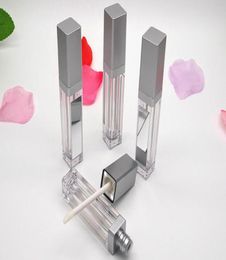 Nieuwe 7ML LED lege lipglossbuizen met spiegel Vierkant doorzichtige lipglossfles Lipgloss hervulbare flessen Container Plastic make-up P2421359