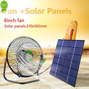 New 7W 6V 8 inch USB Solar Exhaust Fan Air Extractor for Office Outdoor Dog Chicken House Greenhouse Power Bank Mini Solar Panel