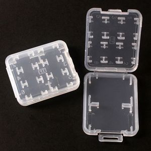 Nouveau boîtier en plastique 8 en 1 pour carte mémoire Micro SD TF pour support de protection SDHC TF MS haute qualité LX0285