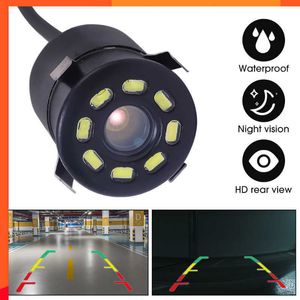 Nieuwe 8 LED Auto Achteruitrijcamera Reverse Camera 170ﾰ HD Night Cam Kit Waterdichte Voertuig Auto Parking Camera DVD Navigatie voor SUV Vrachtwagens RV