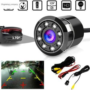 NIEUW 8 LED AUTO Achteruitzicht achteruitrijcamera voor parkeerplaats 170 Camera Night Cam Kit Waterdichte auto -accessoires voor parkeercamera