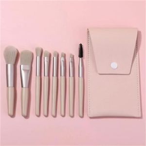 Nieuwe 8 Mini Make-up Borstel Set Draagbare Oogschaduw Borstel Poeder Concealer Borstel Zacht Haar Beauty Tools voor Beginners