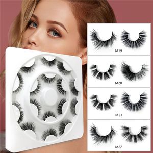 NOUVEAU 8 paires/ensemble Style Mixte Cils Faux 3D Vison Cils Naturel Épais Faux Cils Extension De Cils Maquillage