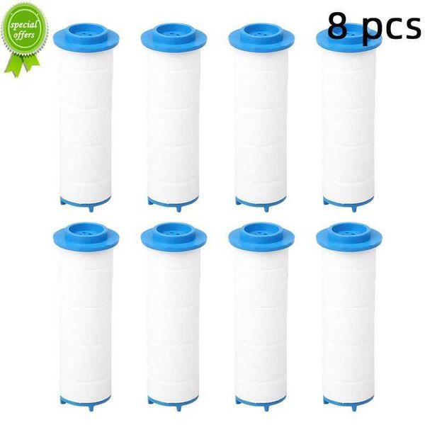 Nouveau 8 pièces pommeau de douche remplacement PP coton cartouche filtrante Purification de l'eau accessoire de salle de bain pulvérisateur de bain à main