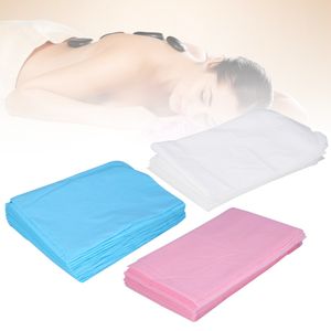 Nuevo Sábana de cama desechable para SPA, impermeable, de 80x180cm, no tejida, para salón de belleza, cubierta para mesa de masaje, uso en viajes