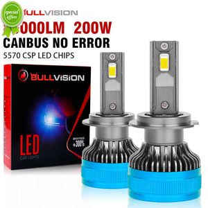 NIEUW 80000LM 200W H7 LED CANBUS AUTO Koplampen Lampen H1 H4 HB3 9005 HB4 9006 H11 9012 LED 6000K 5570 CSP Auto lamp voor VW Ford BMW