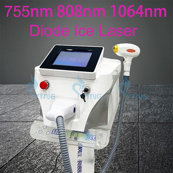 Nouvelle machine d'épilation au laser à diode 808nm pour le visage et le corps Rajeunissement de la peau Épilateur permanent rapide pour toutes les couleurs de peau Utilisation portable en salon de beauté en toute sécurité sans douleur