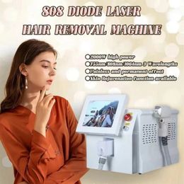 Nouveau 808nm Diode Laser Hair Removal Machine Rajeunissement de la peau Rapide toutes les couleurs de peau 20millions Shots Machine