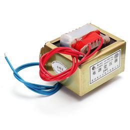 Livraison gratuite NOUVEAU 80W AC 220V à 24V Simple Basse Fréquence Type E Isolation Petit Transformateur de Puissance Module