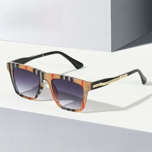 Nouveau 86575 mode rayure léopard cadre boîte lunettes de soleil