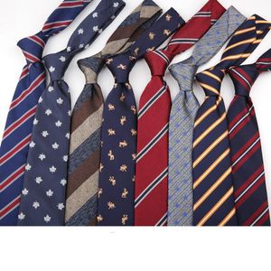 New 8cm Men Striped Printed Ties Luxury Classic Suits Neck Tie for Mens Wedding Dress Party Business Shirt Neckties Cravat