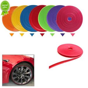 8M Roll Car Wheel Rims Protectors Decor Strip Tire Guard Line Rubber Moulding Trim