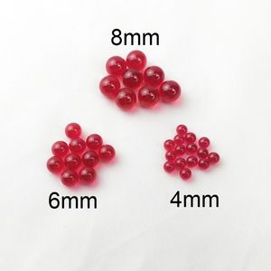 8mm 6mm 4mm Ruby Terp Pearl Perles Insert pour 25mm 30mm Quartz Banger Dab Nails Verre Bongs D'eau