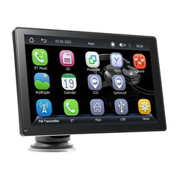 Nouveau écran tactile IPS à IPS de 9 pouces wireless carplay Portable Radio Android Auto FM AM RDS HD Affichage des médias stéréo