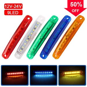 Nouveau 9 LED voiture camion côté voyant d'avertissement lampe 12-24V étanche Auto remorque Van nuit voyants d'avertissement