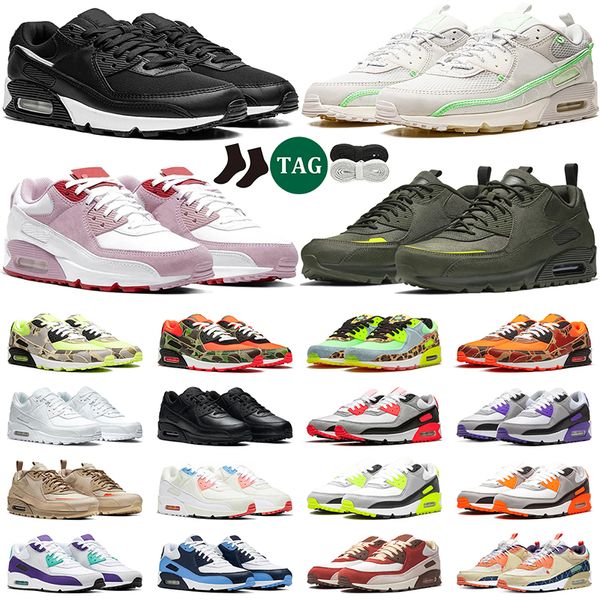 90 libre zapatos corrientes inversas Pato Camo total naranja Dancefloor verde para hombre zapatillas de deporte entrenadores deportivos