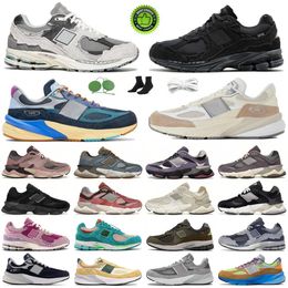 Nieuw 9060 Zeezout 2002 Regenwolk 990 Zwart Wit Gray Running Shoes Women Men Bescherming Pakket Rood Pink groen Blauwe beige oranje multi-colour Newsalances