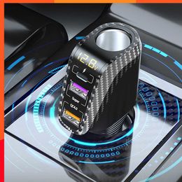 Nouveau chargeur de voiture 90W 12V/24V PD 3.0/QC 4.0 Super Charge allume-cigare téléphone Charge rapide 3 prises universelles