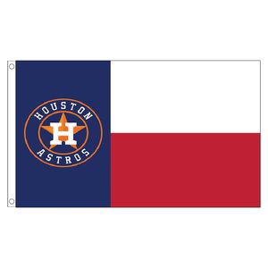 Nouveau 90x150 cm drapeau américain 100% Polyester drapeau américain Houston Austros RRD6550