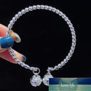 Nouveau bracelet en argent 925 avec cloche torsadée pour cadeaux de fête d'anniversaire pour filles, bijoux à la mode, prix d'usine, conception experte, qualité, dernier style, statut d'origine