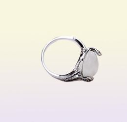 Nieuwe 925 zilveren eenvoudige opaal dames retro punk ring ring fit kubieke jubileum sieraden voor vrouwen kerstcadeau4385287