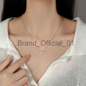 Nieuwe 925 Sterling Silver Bow ketting Zoete en mooie kattenoogsteen sprankelende diamant kraagketen Dames Simple Style Jewelry X0810