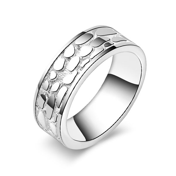 Envío Gratis, nueva joyería de moda de Plata de Ley 925, tendencia, anillo de escamas de pescado para hombres, regalo de niña de venta caliente 1483