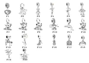 NOUVEAU 925 STERLING Silver Fit P Charms Bracelets Chog Cat Elephant Crown Robe Birdcage Horse Horse Charm pour les femmes européennes Bijoux de mode originale 4175687