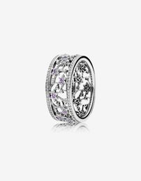 NIEUW 925 Sterling Silver Forget Me Not Ring with Purple Crystal CZ for Women Wedding Engagement Rings Fashion Jewelry 97030779322846