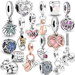 Nouveau 925 en argent Sterling je t'aime lettres Koala perle pendentif Collection ajustement Original Pandora Bracelet femmes bijoux cadeau bricolage