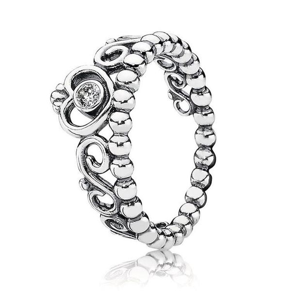 NOVO 925 Silver Sterling Princess RING Set Original Box for Pandora NOVO Fashion CZ Diamond Wedding Gift Ring for Women183F
