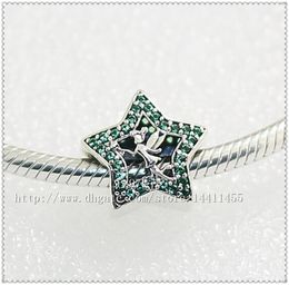 NOUVEAU 925 Perle de charme de charme d'étoile Tinker Bell Silver Silver avec des bracelets de style européen de style Europe