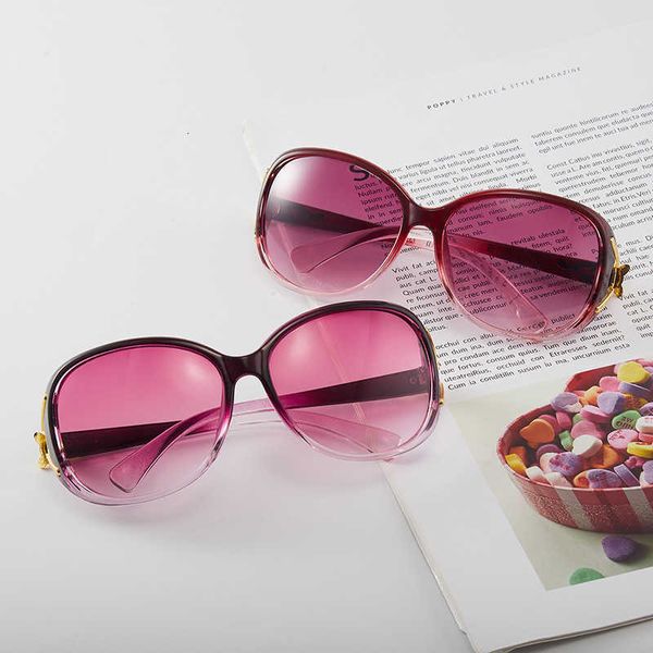 Nouveau 9257 mode lunettes de soleil tête de renard à la mode femmes grand cadre lunettes polarisées FlowerCXAG
