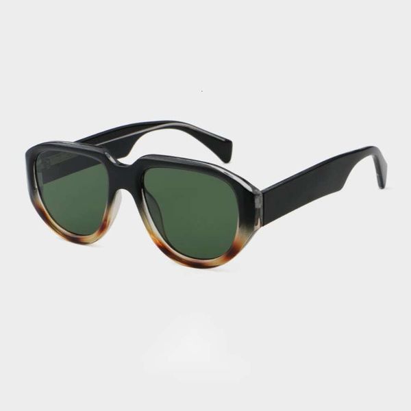 Nuevo Tablero de imitación de ácido acrílico 9819, gafas de sol con montura grande a la moda para fotos de calle para hombres y mujeres